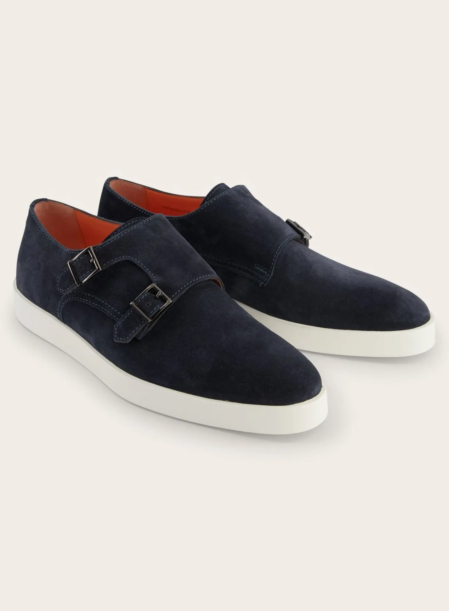 Santoni Suede Dubbele Gespsneakers Atlantis Hot