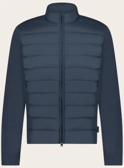 Woolrich Sundance Bomberjack Van Katoen Blue Navy Discount