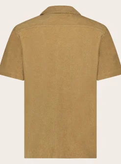 Orlebar Brown Terry Polo Van Katoen Camel Outlet