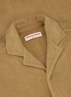 Orlebar Brown Terry Polo Van Katoen Camel Outlet