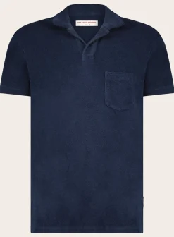 Orlebar Brown Terry Polo Van Katoen Blue Navy Sale