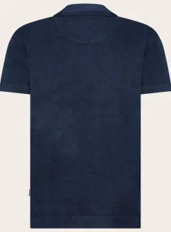 Orlebar Brown Terry Polo Van Katoen Blue Navy Sale
