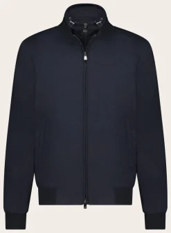 Corneliani Thumper Jacket Met Uitneembaar Binnenwerk Blue Navy Flash Sale