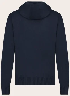 AlphaTauri Trui Met Capuchon Blue Navy Cheap