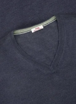 OGÉR Italian Knitwear V-Hals Trui Van Wol En Zijde Online